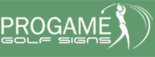 pro game golf sign
